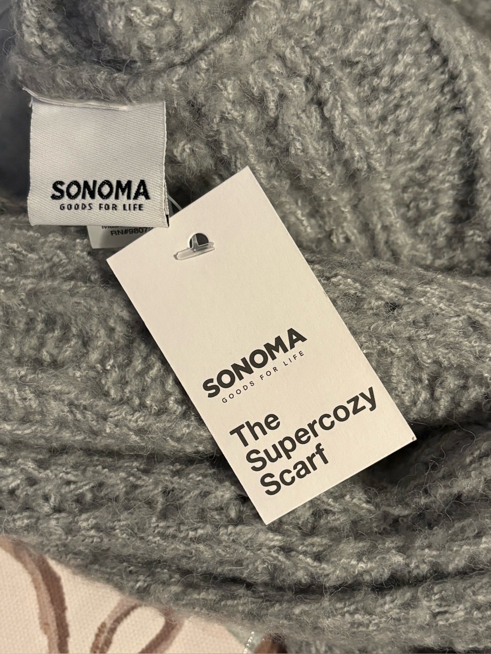 Kohl's SONOMA The Supercozy Scarf - Light Gray